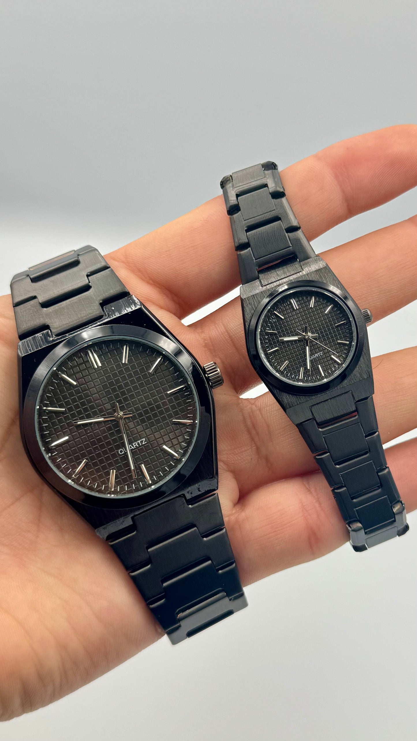 Duo Çelik Kordon Çift Saatleri