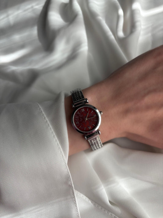 Flora Vintage Çelik Kordon Kadın Saat