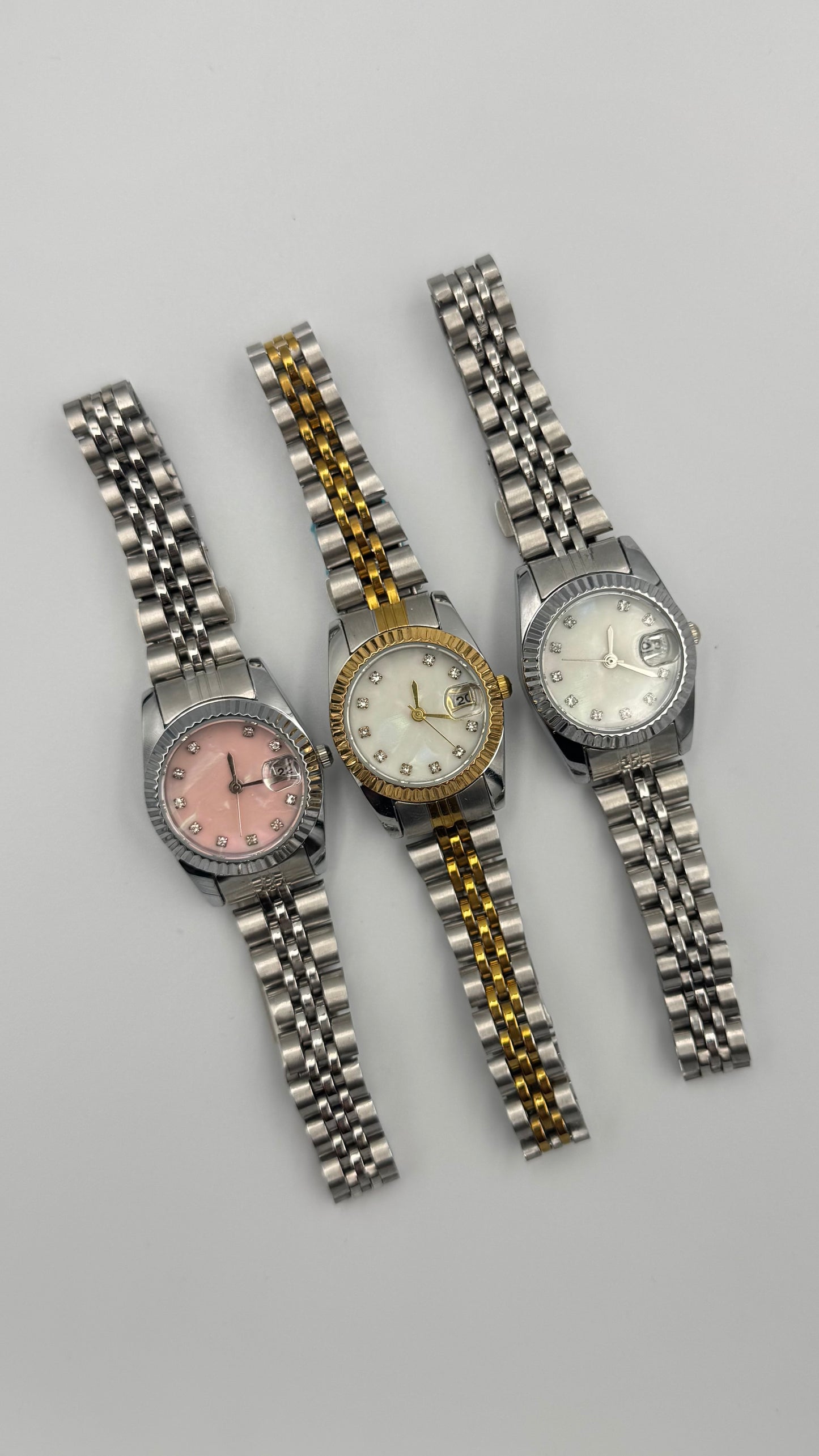 Sedefli Kadran Mini Çelik Kordon Kadın Saat