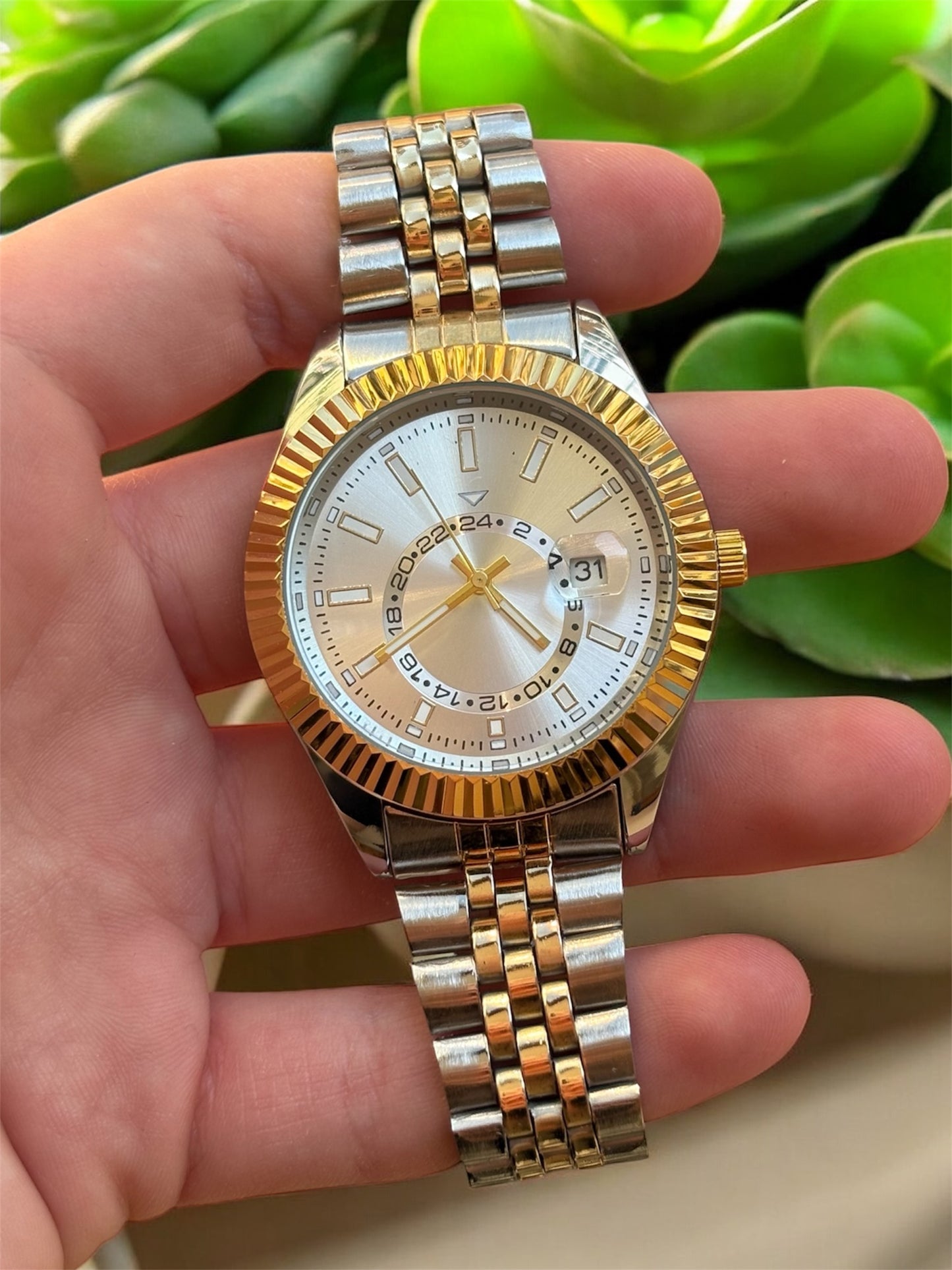 SKY-DW Model Çelik Kordon Erkek Saat