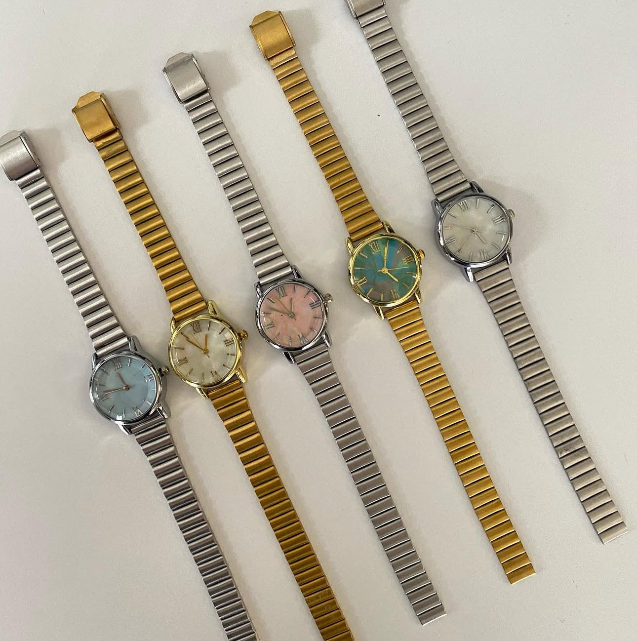 Sedef Kadranlı Vintage Çelik Kordon Kadın Saat