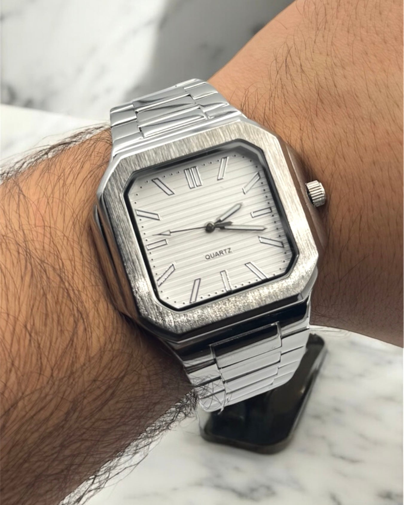 ESREF Model ÇELİK Kordon Erkek Saat