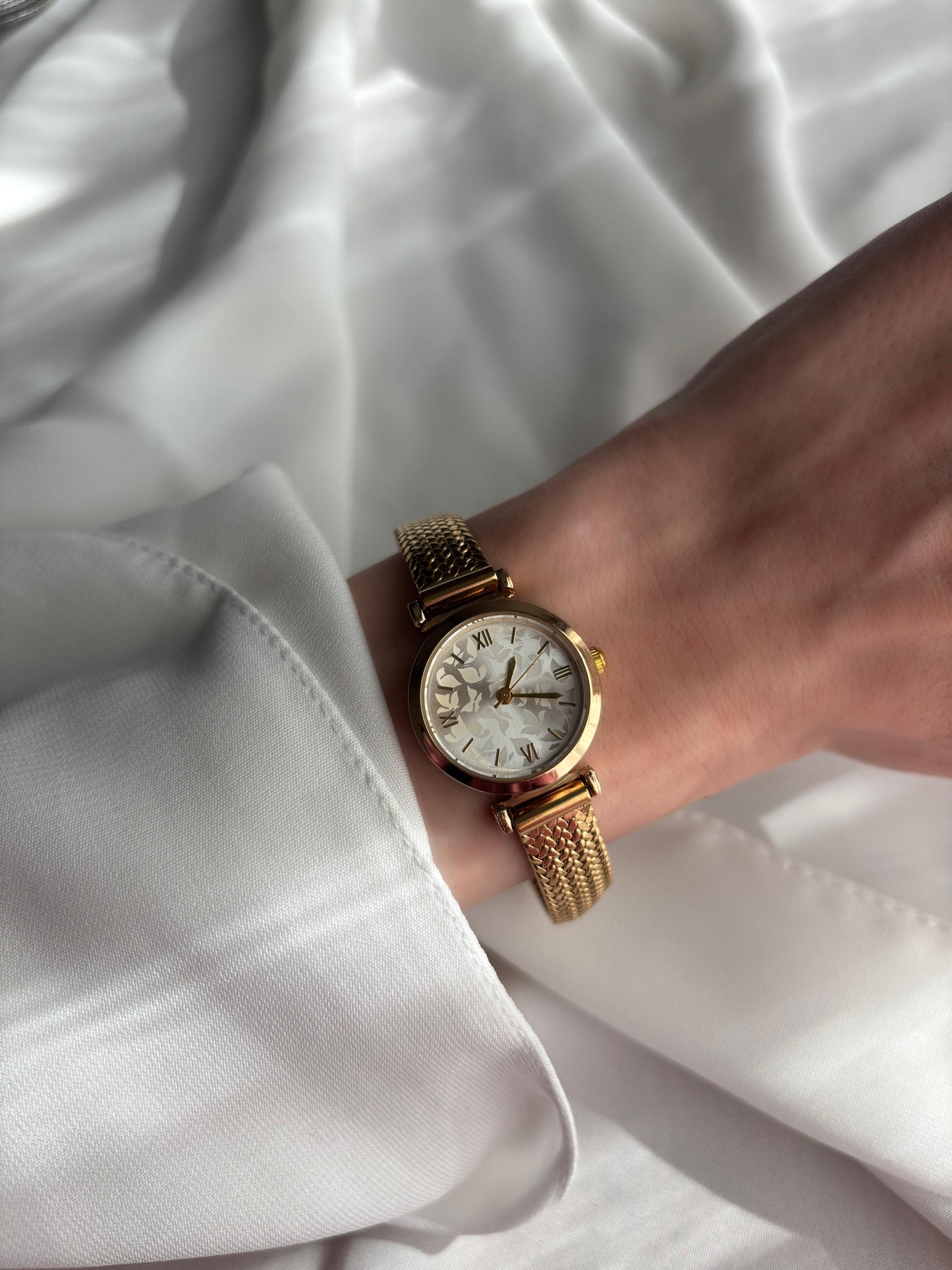 Flora Vintage Çelik Kordon Kadın Saat