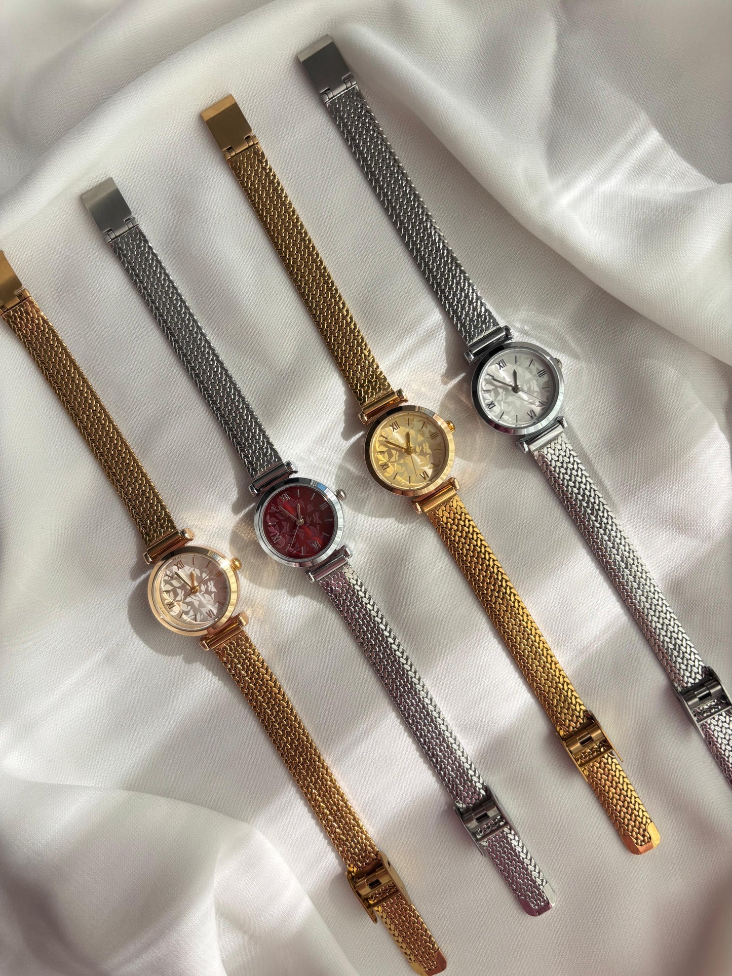 Flora Vintage Çelik Kordon Kadın Saat