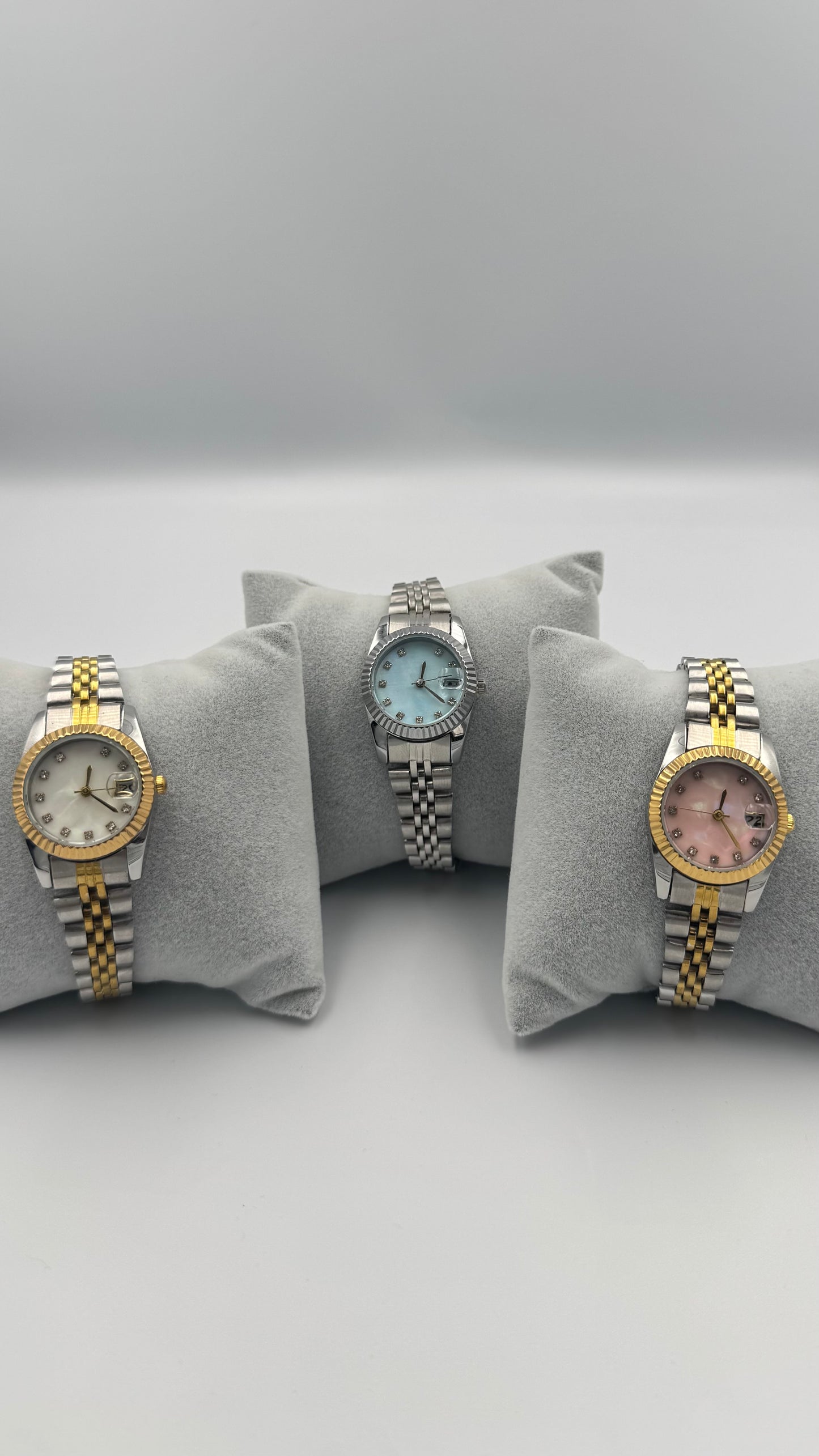 Sedefli Kadran Mini Çelik Kordon Kadın Saat