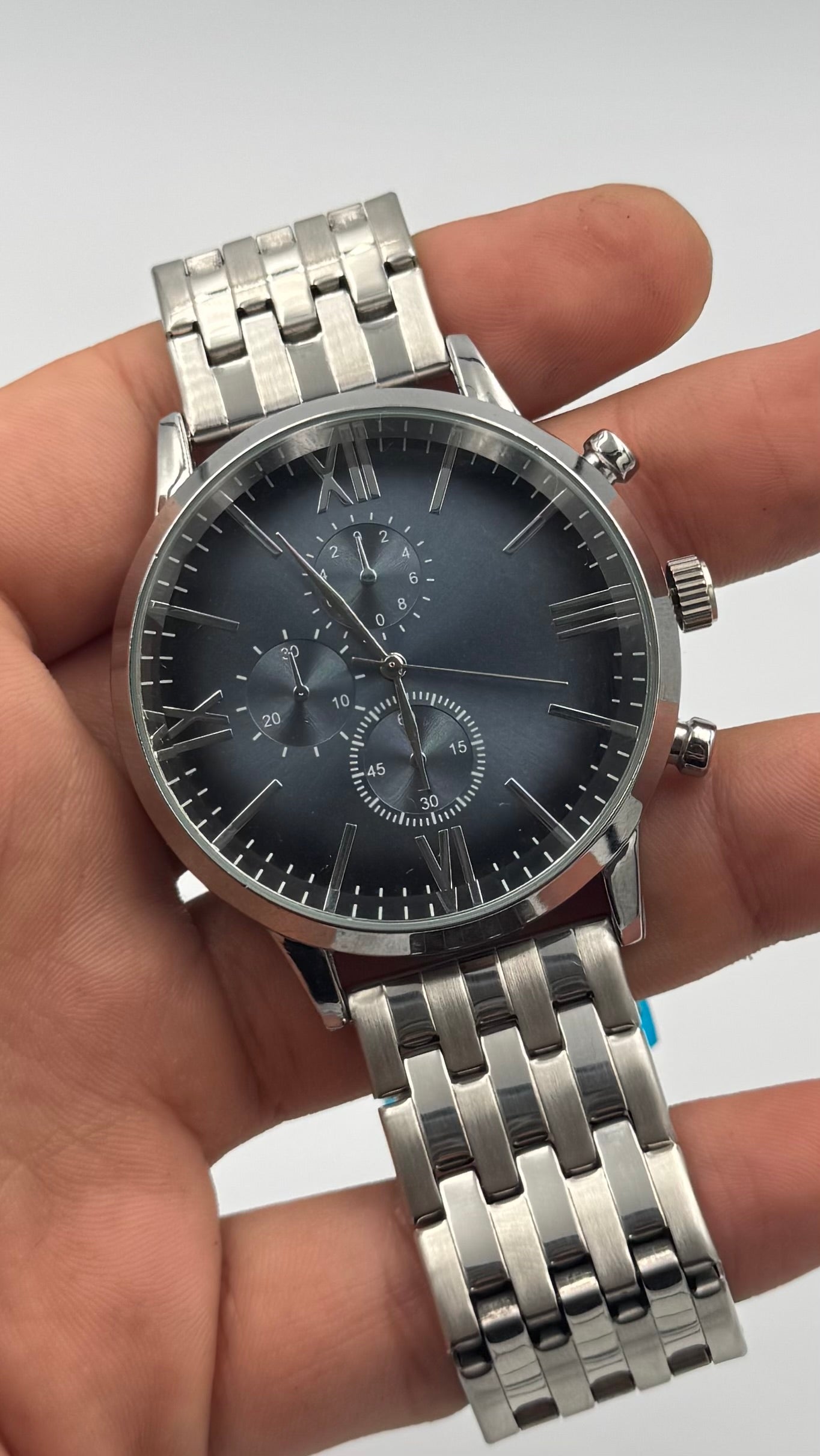 WLD Model Roma Rakamlı Çelik Kordon Erkek Saat