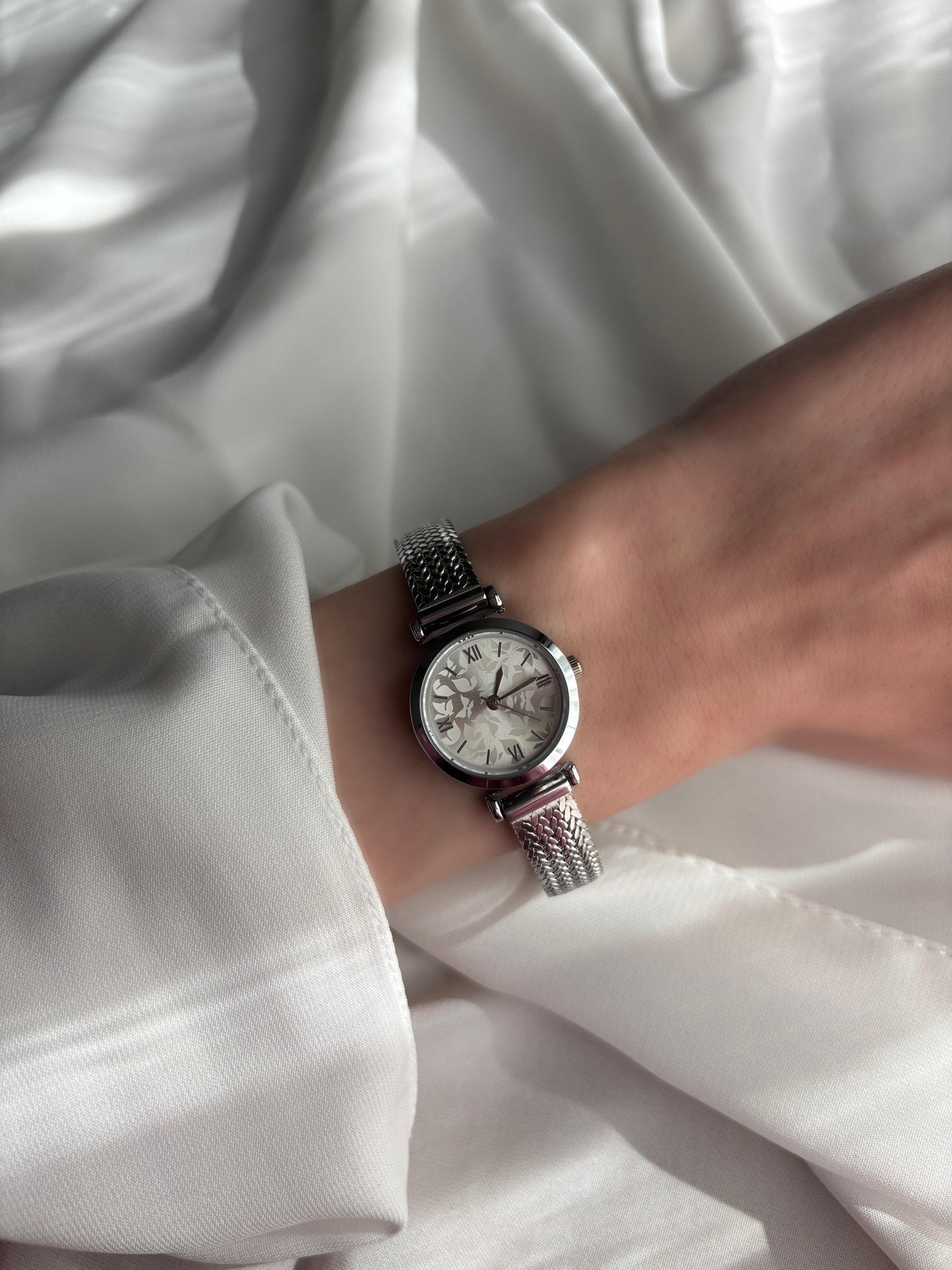 Flora Vintage Çelik Kordon Kadın Saat