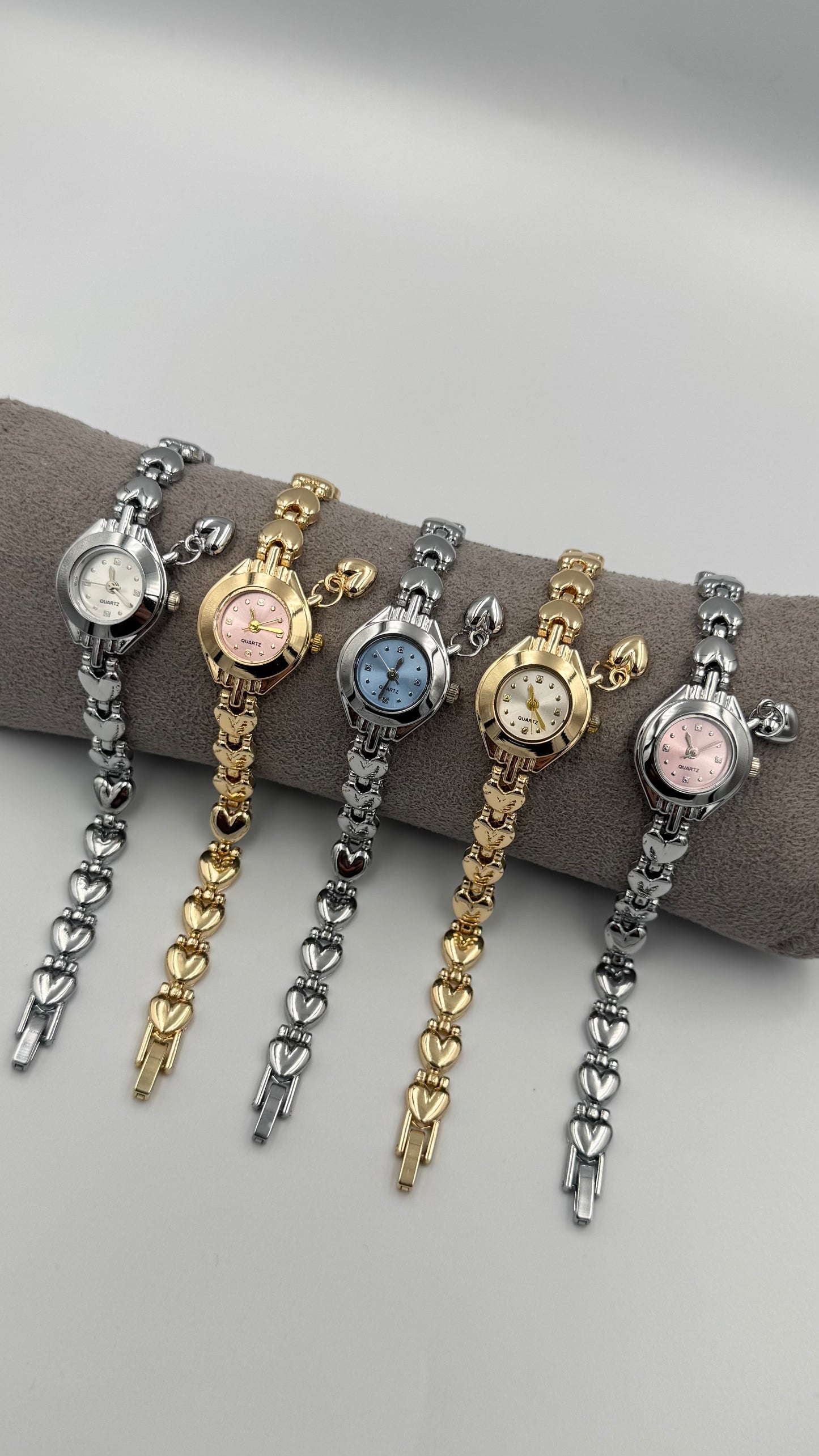 Kalp Tasarım Charmlı Saat