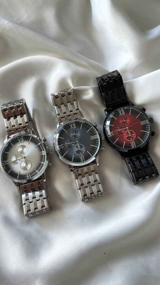 WLD Model Roma Rakamlı Çelik Kordon Erkek Saat