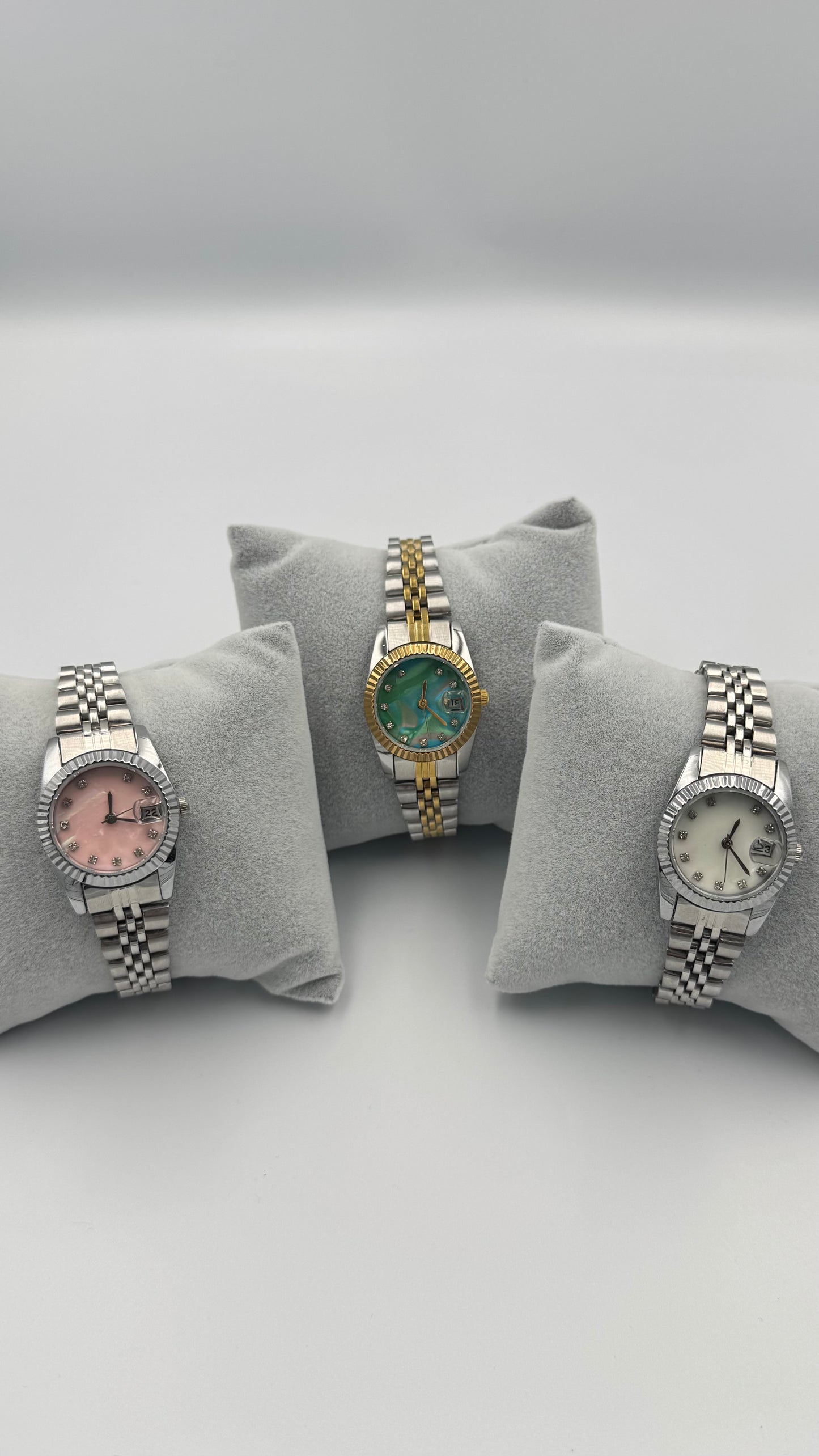 Sedefli Kadran Mini Çelik Kordon Kadın Saat