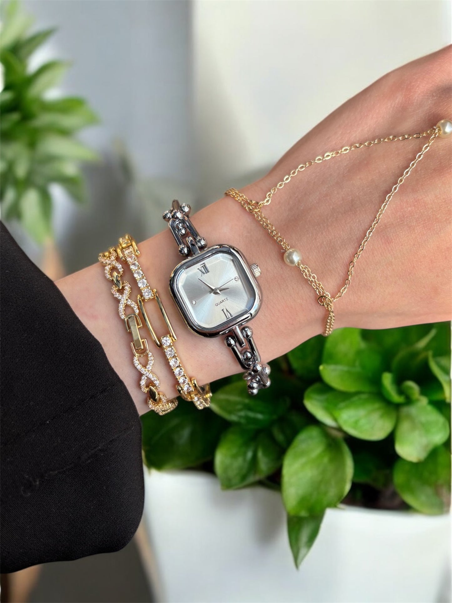 Kare Tf Model Kadın Saat