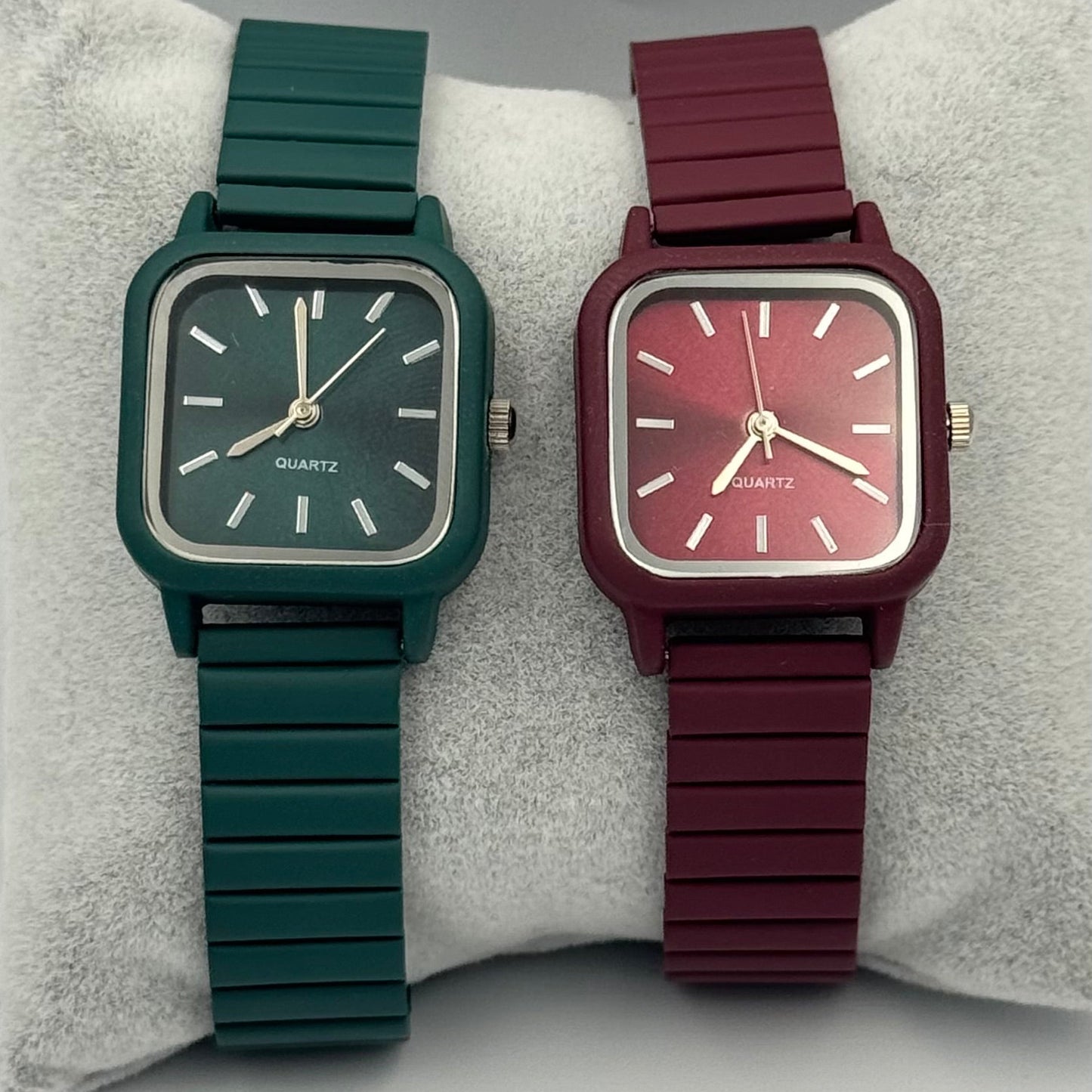 Minimal Kare Colors Saat