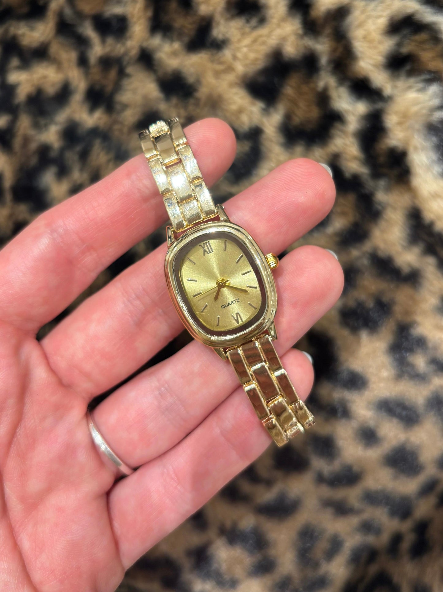 Oval Roma Rakamlı Retro Saat