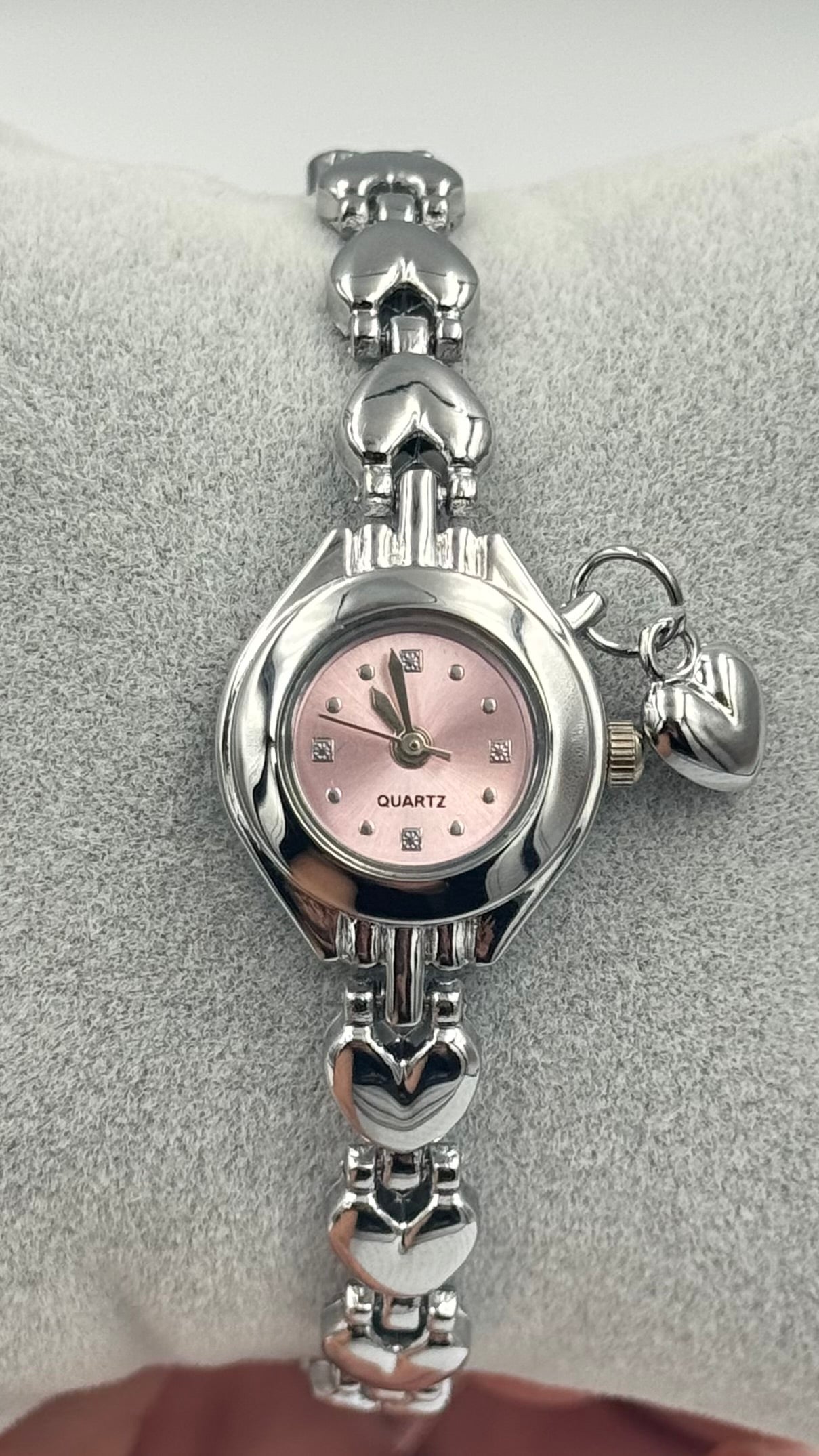 Kalp Tasarım Charmlı Saat