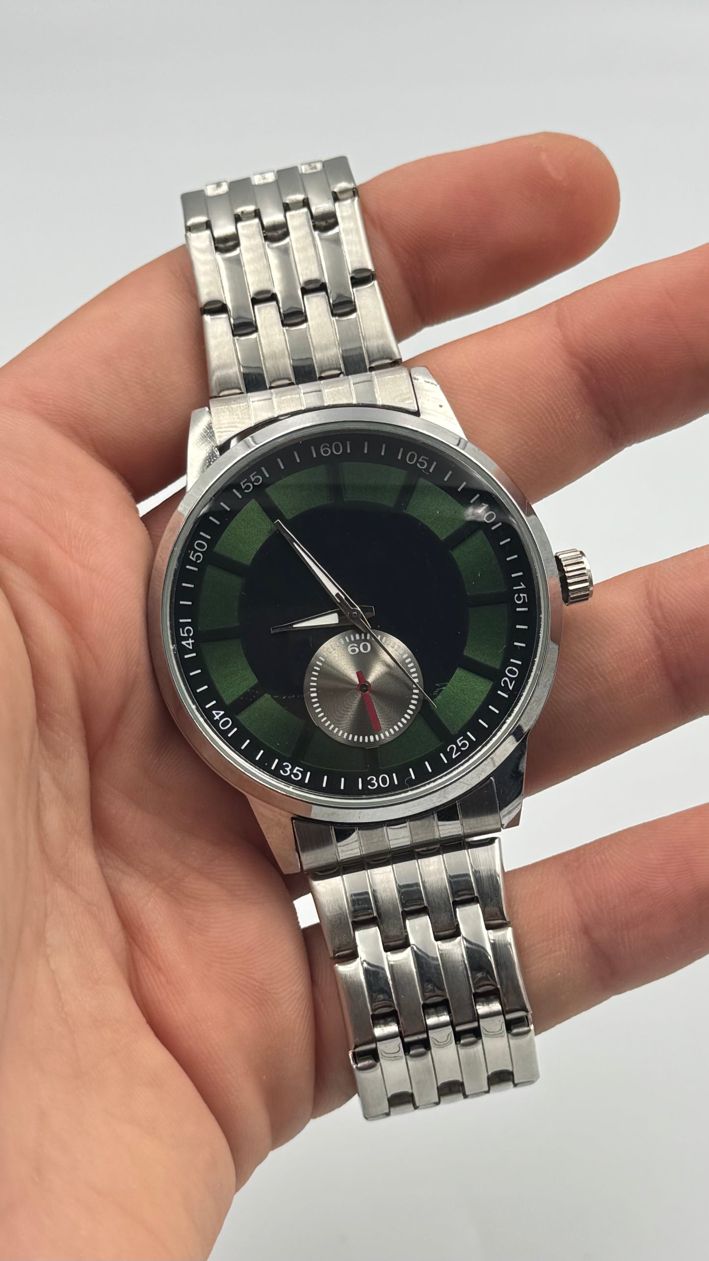 Özel Tasarım Kadranlı Çelik Kordon Erkek Saat