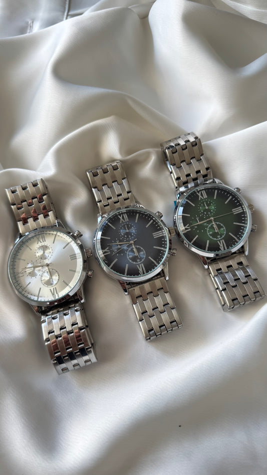 WLD Model Roma Rakamlı Çelik Kordon Erkek Saat