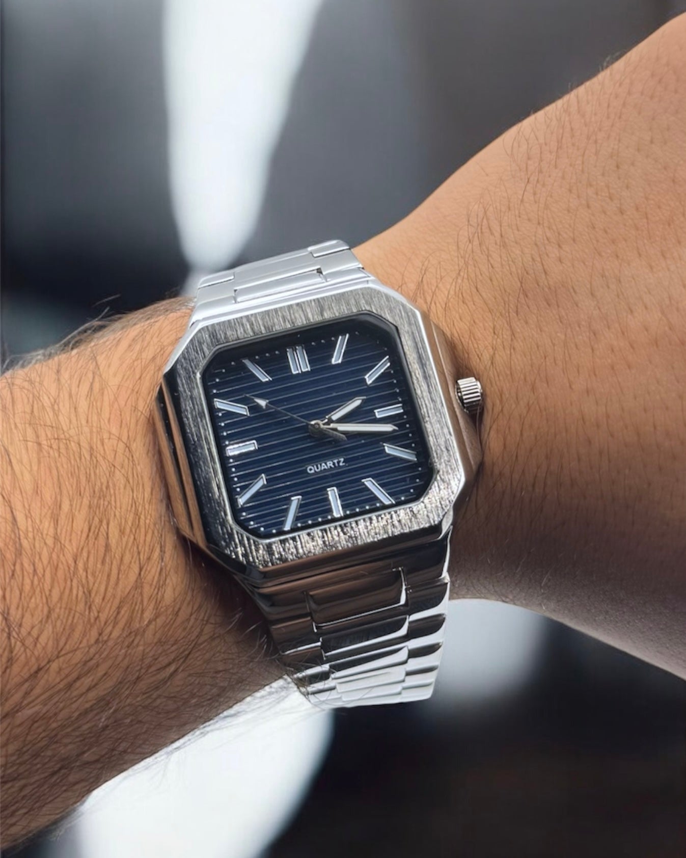 ESREF Model ÇELİK Kordon Erkek Saat