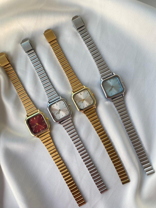 Klasik Vintage Çelik Kordon Kadın Saat