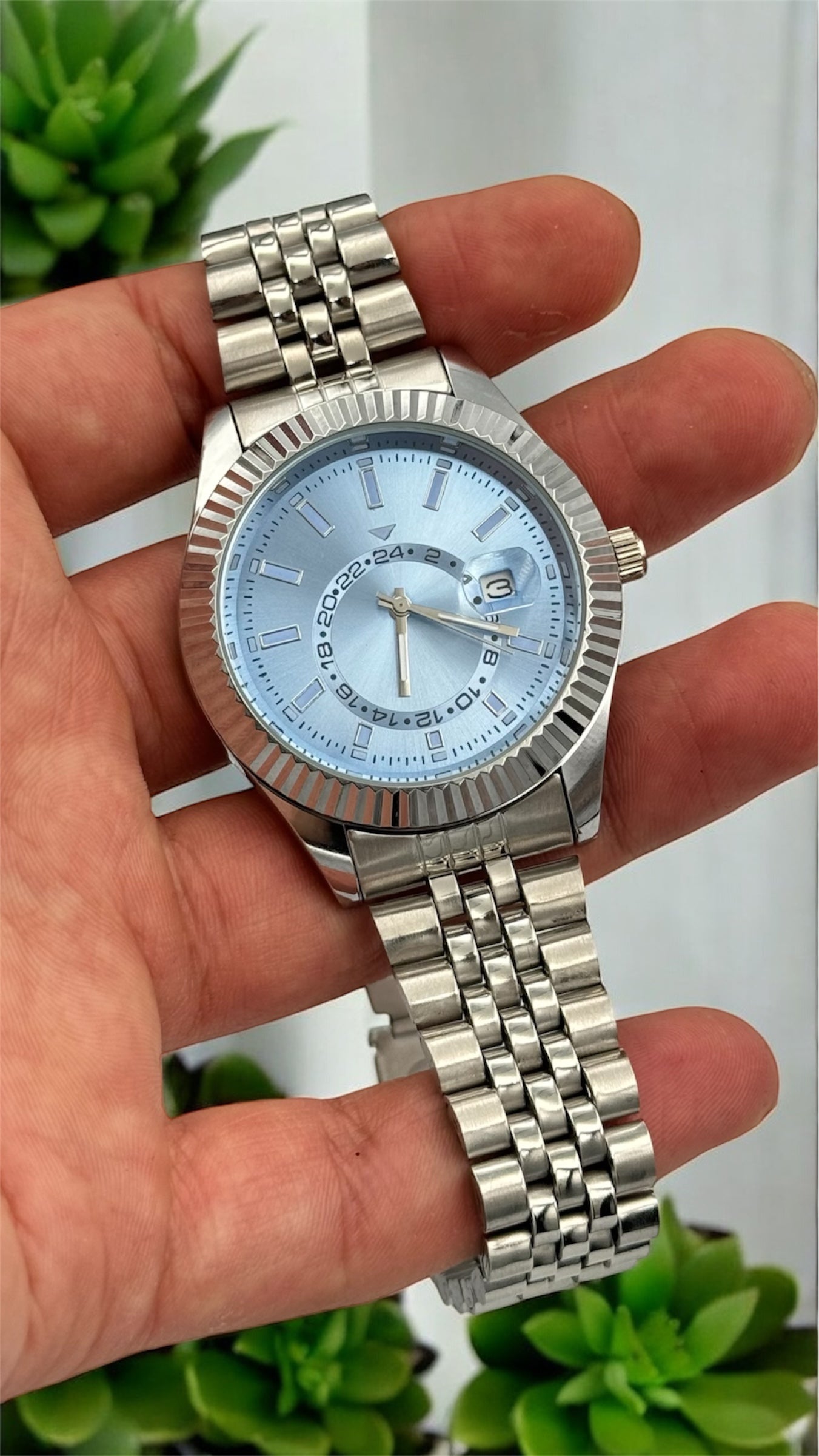 SKY-DW Model Çelik Kordon Erkek Saat