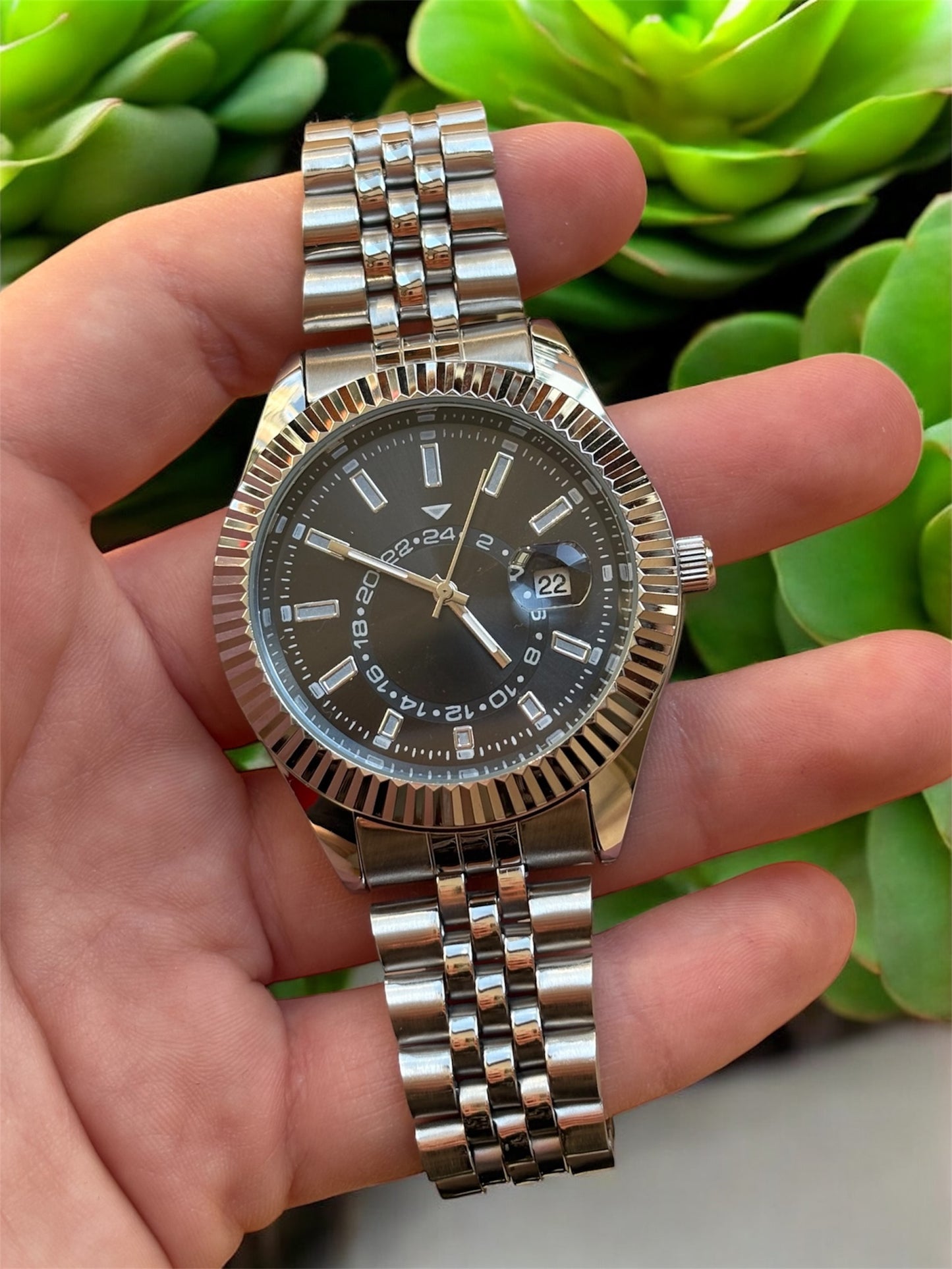 SKY-DW Model Çelik Kordon Erkek Saat