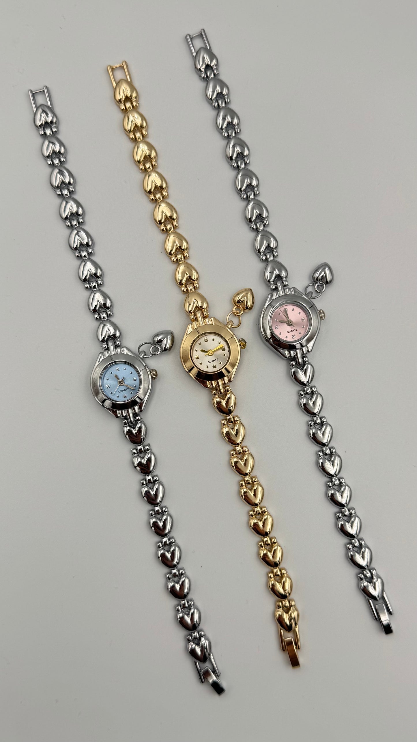 Kalp Tasarım Charmlı Saat