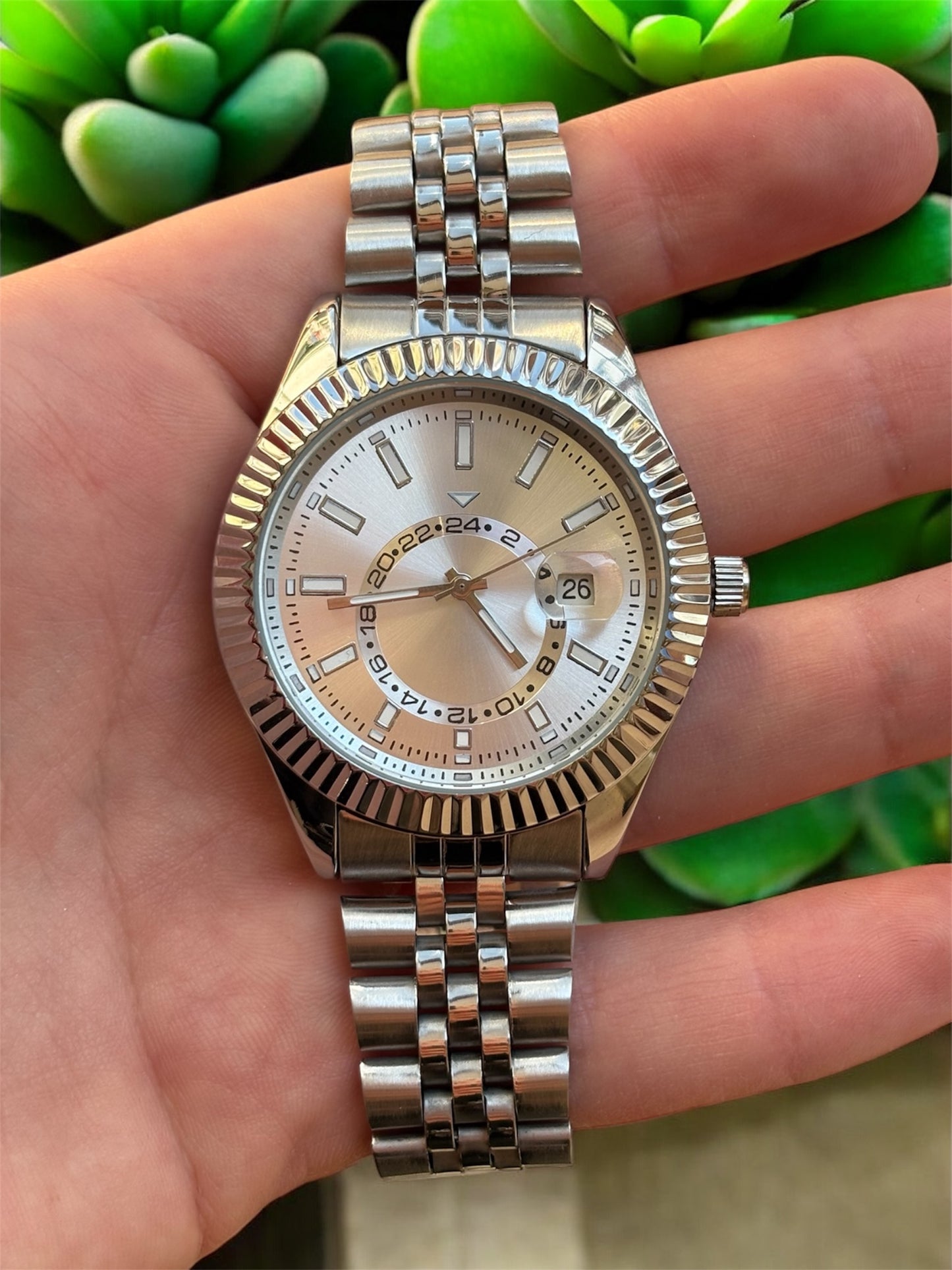 SKY-DW Model Çelik Kordon Erkek Saat