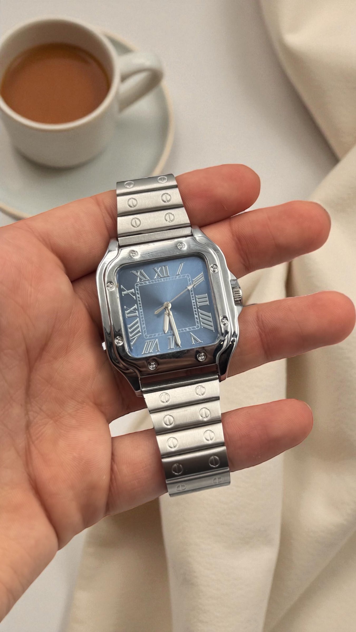 SNT Model Lüks Çelik Kordon Erkek Saat